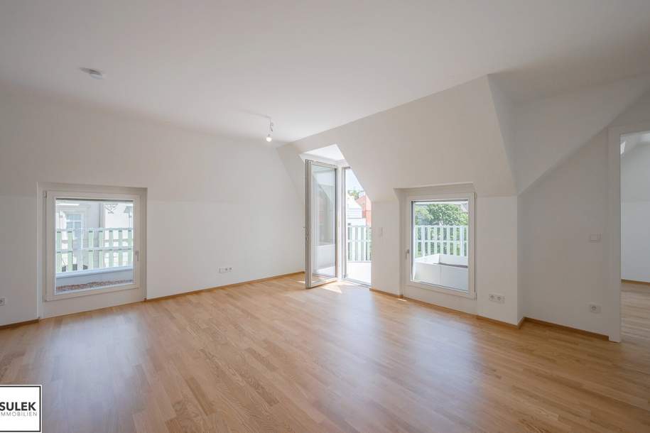 Exklusive, klimatisierte 2 Zimmer-DG-Wohnung | Erstbezug im Projekt Rondelle XIV - Top 11, Wohnung-miete, 1.399,00,€, 1140 Wien 14., Penzing