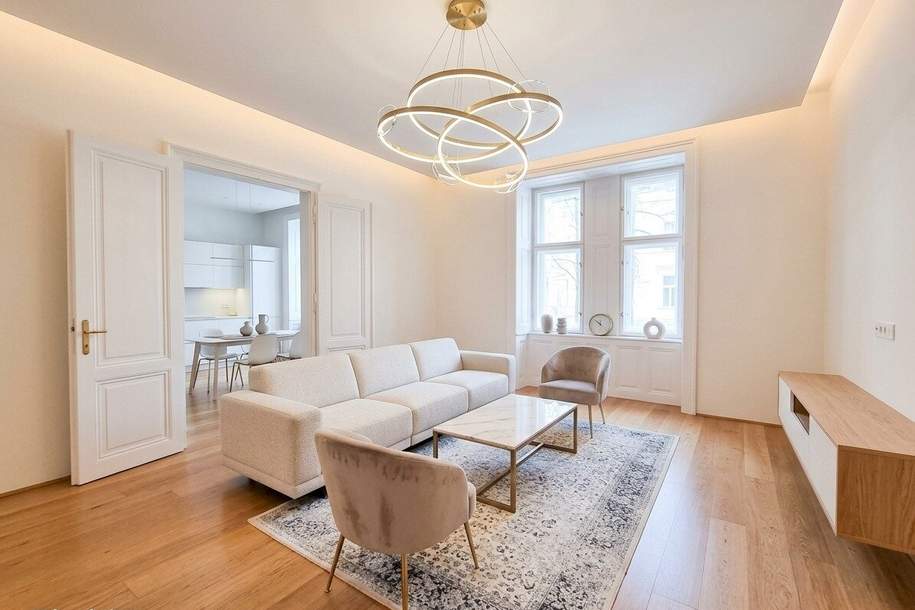 Luxuriöse Altbauwohnung in einem prächtigen historischen Haus in der Nähe des Servitenviertels und des Lycée, Wohnung-miete, 4.495,00,€, 1090 Wien 9., Alsergrund