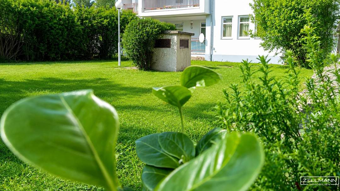 Wohnen mit Gartenflair in Rodaun – bezugsfertige 3-Zimmer-Wohnung mit wunderschönem Gemeinschaftsgarten | ZELLMANN IMMOBILIEN