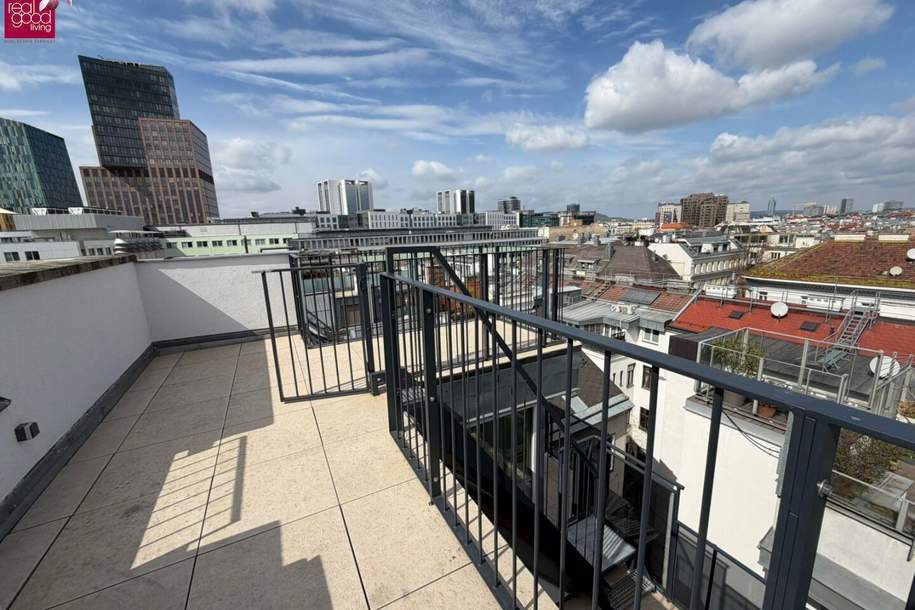 Exklusive Dachgeschosswohnung mit Terrasse &amp; Dachterrasse, Wohnung-kauf, 1.079.000,€, 1030 Wien 3., Landstraße