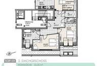 LETZTE WOHNUNG IM DACH! Stark reduziert! Perfekte Familienwohnung! Traumwohnung im Dach in einer Traumanlage mit viel Grün! Garagenplatz verfügbar + Perfekte Aufteilung + Fairer Preis + Tolle Infrastruktur!