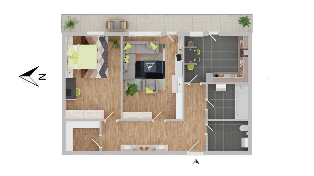 Gelegenheit: Großzügige 2-Zimmer-Wohnung in Stadtnähe (Neu-Rum) (#10439)
