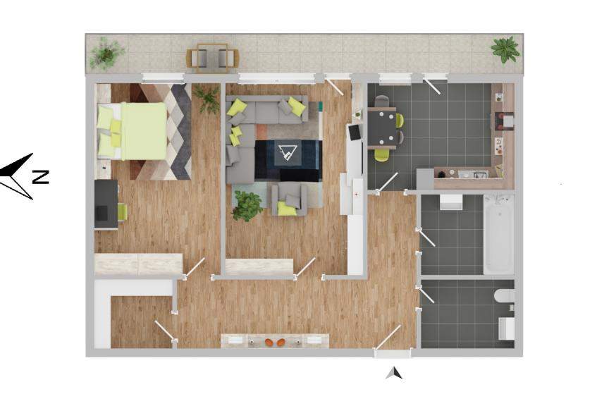 Gelegenheit: Großzügige 2-Zimmer-Wohnung in Stadtnähe (Neu-Rum) (#10439), Wohnung-kauf, 6063 Innsbruck-Land