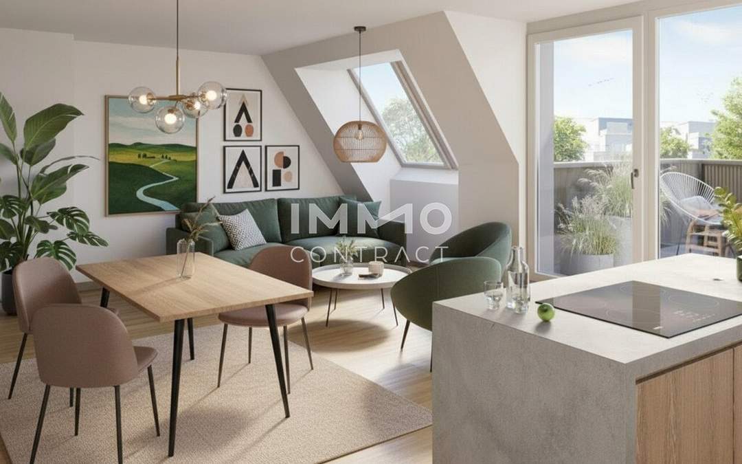 Sonnige 3-Zimmer-Wohnung mit großem Balkon im provisionsfreien Erstbezug