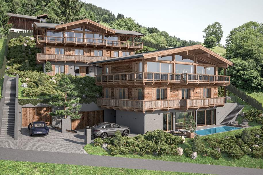 Grundstück mit Baugenehmigung für 2 Luxuschalets, Haus-kauf, 1.950.000,€, 6305 Kitzbühel