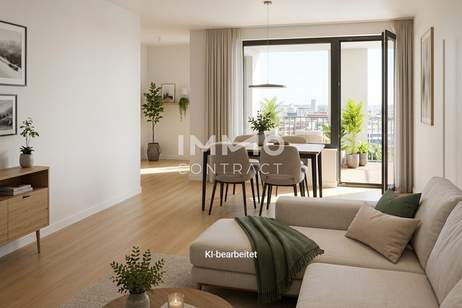 Erstbezug nahe Schönbrunn – Exklusive 3-Zimmer-Neubauwohnung mit Westbalkon, Wohnung-kauf, 309.000,€, 1120 Wien 12., Meidling