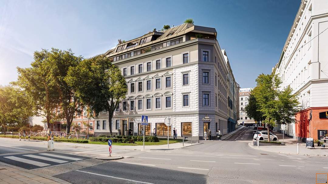 Generalsanierte Altbauwohnung mit großem gartenseitigen Balkon