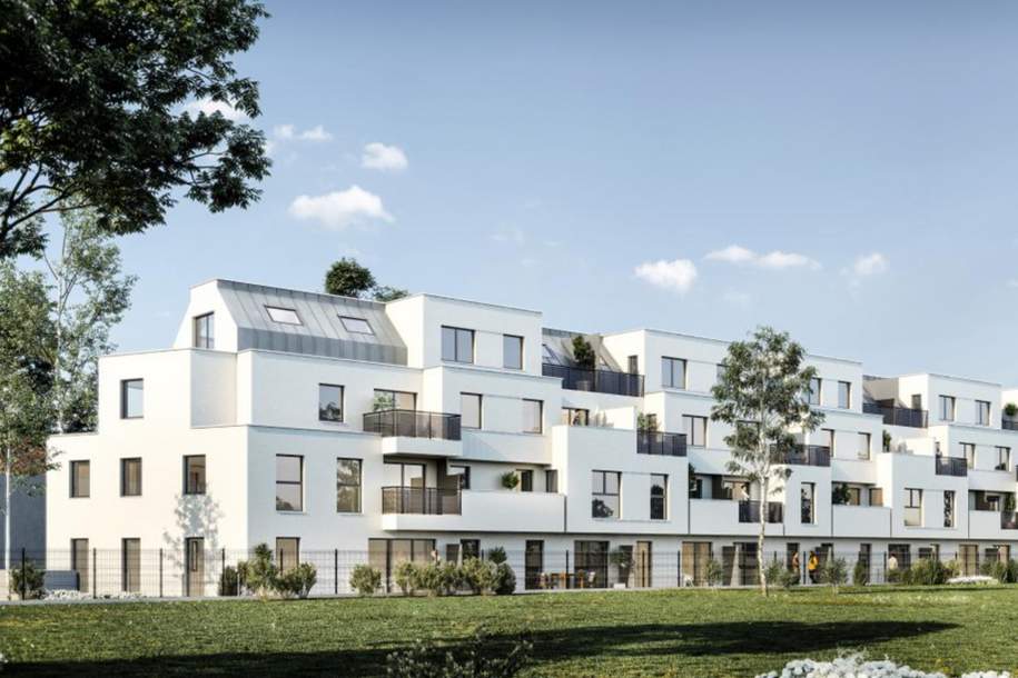 WUNDERSCHÖNE 2-ZIMMER WOHNUNG - BALKON - RUHELAGE - INKL. KÜHLUNG UND HOCHWERTIGER AUSSTATTUNG, Wohnung-miete, 950,32,€, 1220 Wien 22., Donaustadt