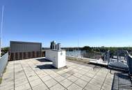 Penthouse mit Donaublick und 360 Grad Dachterrasse - direkt an der Alten Dona