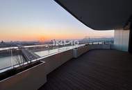 Ganz viel Balkon &amp; ganz Wien im Blick (Gym, Pool, Sauna, Doorman uvm): Neubau-Erstbezug DANUBEFLATS