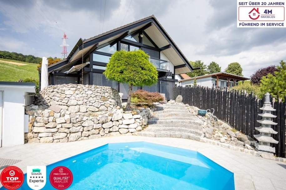 🏡 Exklusives HUF Architektenhaus in Maria Gugging! Anzahlung 450.000,00 Euro diskret &amp; direkt vom Eigentümer finanzieren! (ohne Bonitätsnachweis), Haus-kauf, 1.185.000,€, 3400 Tulln