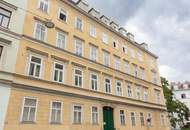 2-Zimmer-Altbauwohnung mit Gewölbedecken – mit optionalem AUTOSTELLPLATZ-voller Potenzial – im 2. Bezirk Karmeliterviertel