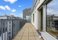 Neuwertige Dachgeschosswohnung 64m² mit Terrasse, Garage &amp; Einbauküche am Matzleinsdorfer Platz!