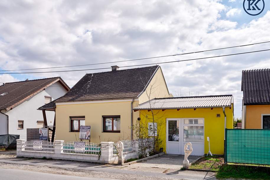 " Einfamilienhaus mit idyllischem Garten oder zwei komplett neuen Einheiten ", Haus-kauf, 2231 Gänserndorf