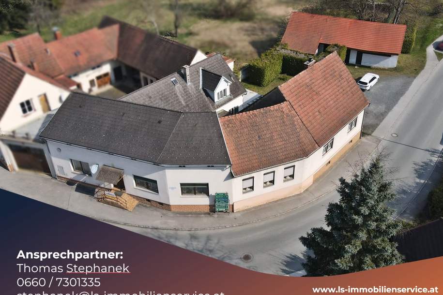 Ehemaliges Wirtshaus mit Wohnhaus, Nebengebäude und großem Grundstück in Stegersbach, Gewerbeobjekt-kauf, 299.000,€, 7551 Güssing