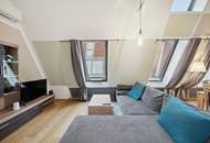 Nähe Naschmarkt! Schön möblierte 4-Zimmer DG-Maisonette mit Terrasse, 1060!