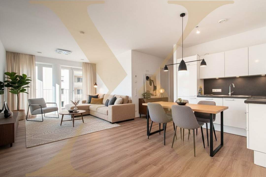 Attraktive 3-Zimmer-Wohnung mit Terrasse und voll ausgestatteter Küche nähe Wifi zu vermieten! (Top 31)