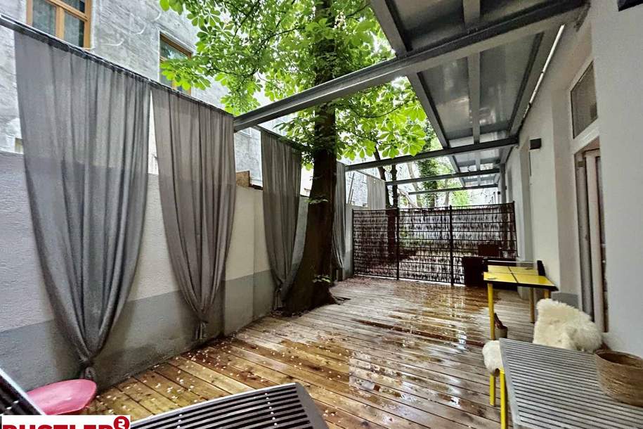 Wohnung nähe Augarten mit 25m² Terrasse - aktuell auf Airbnb für Kurzzeitmiete, Wohnung-kauf, 309.000,€, 1200 Wien 20., Brigittenau