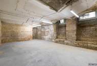165 m2 Souterrain LAGER in der EMBELGASSE // zugehöriges WC + DUSCHE