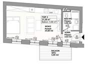 ++ STYLISCHES APARTMENT ++ 1 ZIMMER mit BALKON