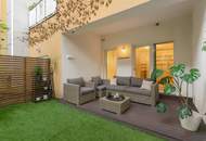 GARDEN IN THE CITY - ENTZÜCKENDE GARTENWOHNUNG MIT TERRASSE - TEILMÖBLIERT UND KOMPLETTKÜCHE - NÄHE MARIAHILFER STRASSE - SOFORT BEZIEHBAR