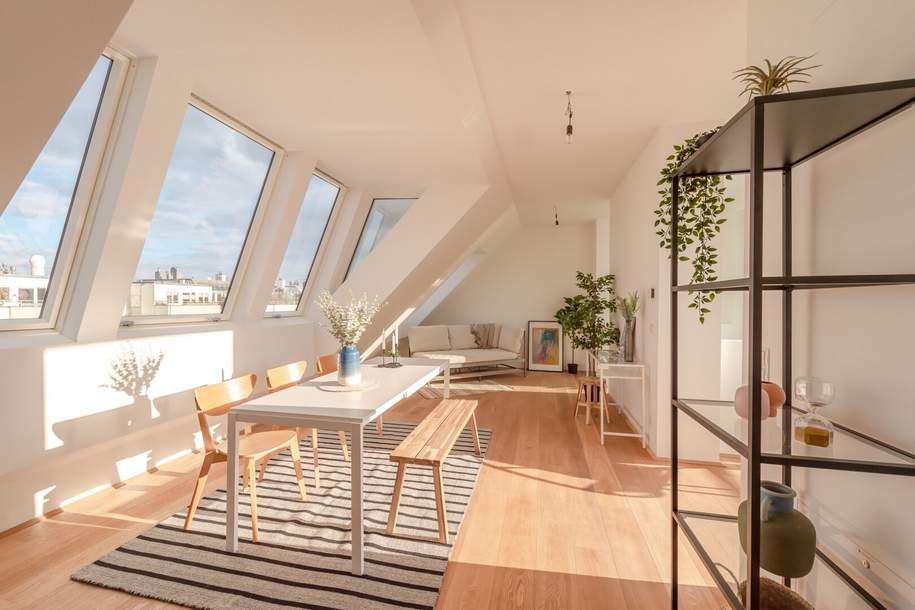 ++FonteFlats++ Außergewöhnlicher 4-Zimmer Dachgeschoss-ERSTBEZUG mit großartiger Dachterrasse, Wohnung-kauf, 799.000,€, 1100 Wien 10., Favoriten