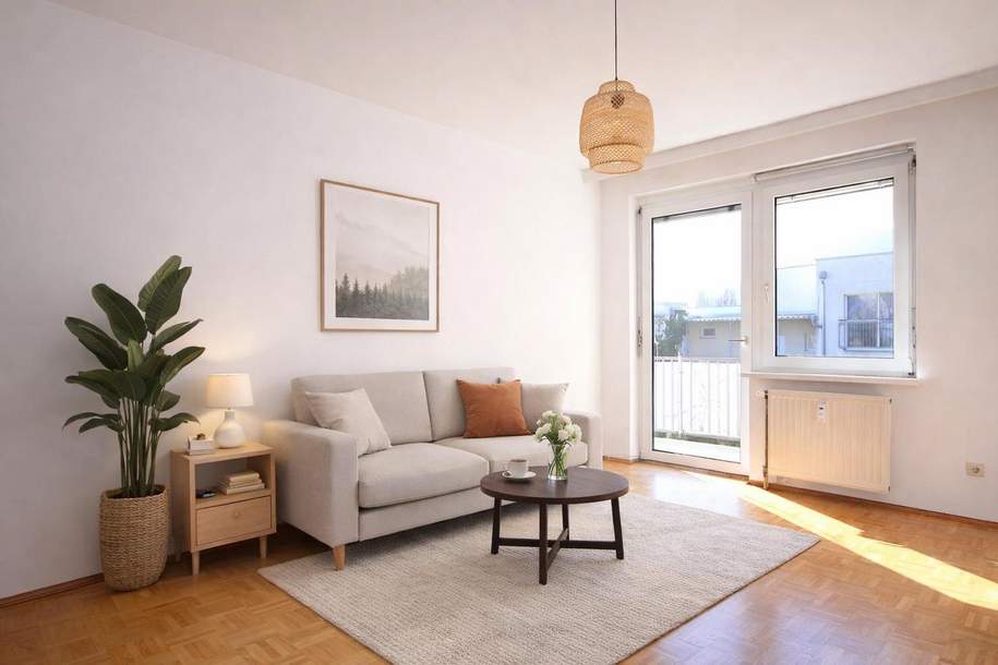 Toll geschnittene 2-Zimmer-Wohnung mit Tiefgaragenplatz in Wetzelsdorf, Wohnung-kauf, 209.000,€, 8052 Graz(Stadt)