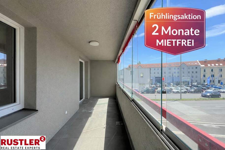 2 MONATE MIETFREI WOHNEN | 2-Zimmer-Wohnung mit Balkon, Wohnung-miete, 681,71,€, 8020 Graz(Stadt)