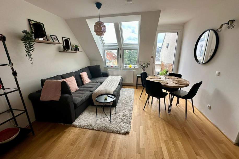 Klimatisierte Neubauwohnung mit hofseitigem Balkon im Dachgeschoss!!!, Wohnung-miete, 1.249,99,€, 1160 Wien 16., Ottakring