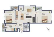 Drei Balkone. Vier Zimmer. Kürzlich saniert. Bereit für Ihren neuen Lieblingsplatz?