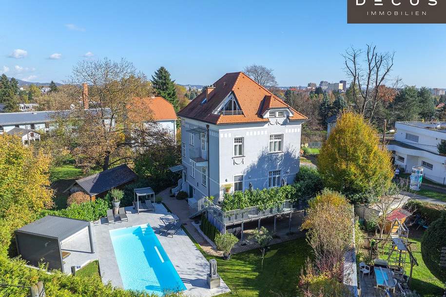 | WUNDERSCHÖNE HISTORISCHE JUGENDSTILVILLA | RUHIGE WOHNGEGEND IM GRÜNEN |, Haus-kauf, 3.495.000,€, 8020 Graz(Stadt)