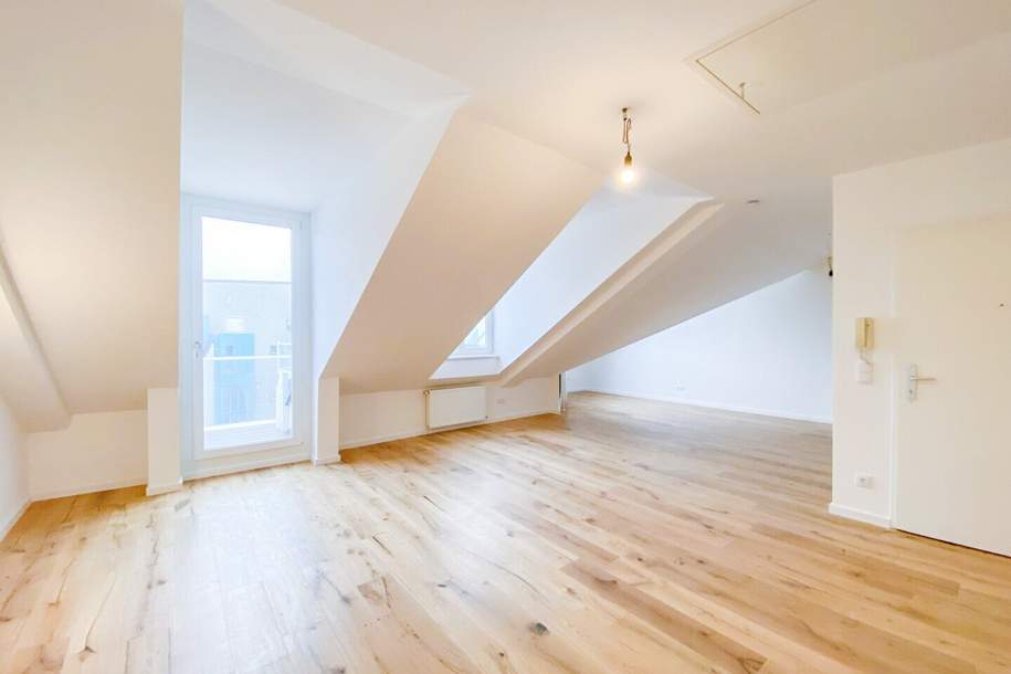 Saniertes Neubau DG mit Balkon in den ruhigen Innenhof | En-Suite Bad | 1 Min. zur U3 Kardinal-Nagl-Platz | 6 Min. in den Stadtpark, Belvedere, Prater sowie 1. Bezirk, Wohnung-kauf, 649.000,€, 1030 Wien 3., Landstraße