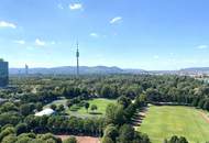 Terrassen-Garconniere im 21. Stock mit Donaupark- Fernblick bei der U1 und UNO-City