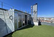 Traumhafte Maisonettewohnung mit Dachterrasse und Kamin - Blick auf den Stephansdom