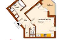 Ruhige 2 Zimmer mit Loggia