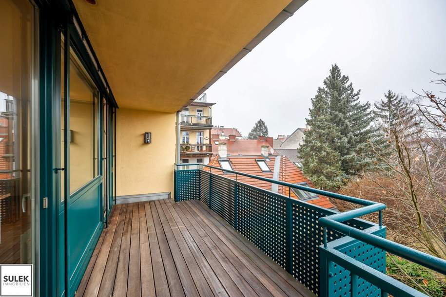 Schöne 3 Zimmer Wohnung mit separater Küche &amp; Esszimmer &amp; Balkon in sehr gutem Zustand - Grünblick - ab sofort - nahe Türkenschanzpark/Gersthof, Wohnung-miete, 2.300,00,€, 1180 Wien 18., Währing