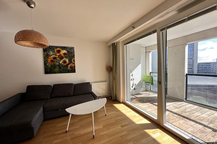 DC-LIVING: Furnished 2-room apartment with loggia (64 m2), Wohnung-miete, 1.598,00,€, 1220 Wien 22., Donaustadt