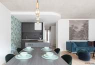 Vollmöblierte 3-Zimmer-Wohnung mit 2 Balkonen in preisgekrönter Architektur