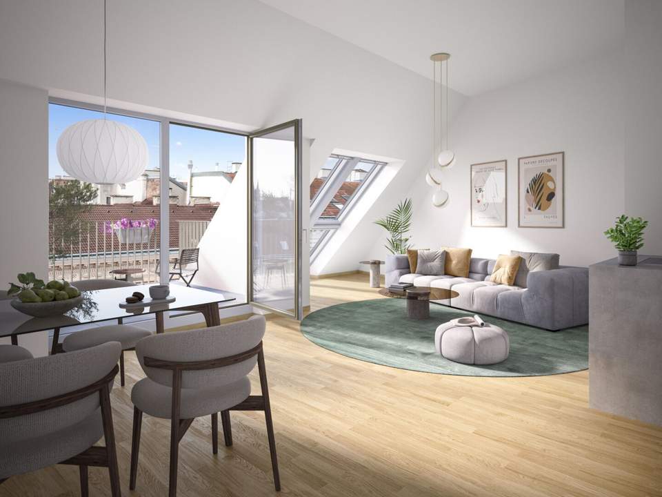 Nachhaltiges Wohnen beim Yppenplatz - Moderne 2-Zimmer-Wohnung mit Loggia
