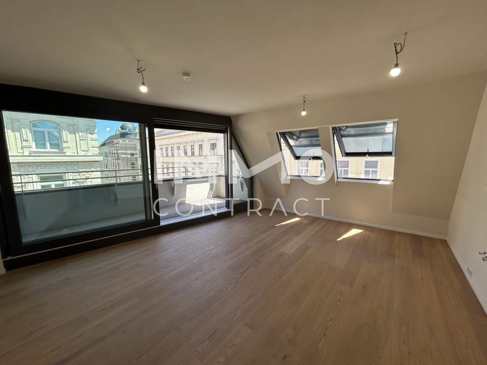 Lichtdurchflutete 2-Zimmer-Dachwohnung mit sonniger Loggia-ERSTBEZUG
