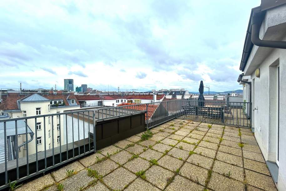 DG-Wohnung mit ca 30m² Dachterrasse I Nähe Triester Straße I Stellplatz optional I zwischen Quellenstraße und Troststraße, Wohnung-miete, 789,84,€, 1100 Wien 10., Favoriten