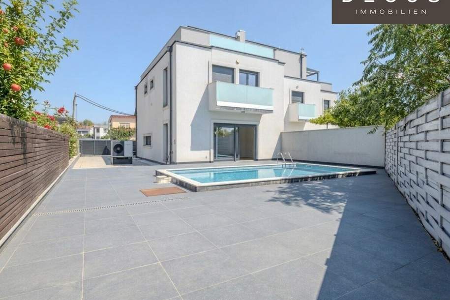 MODERNES FAMILIENHAUS | POOL | GROSSZÜGIGE DACHTERRASSE | HOCHWERTIGE AUSSTATTUNG | VOLLUNTERKELLERT | LEOPOLDSDORF, Haus-kauf, 884.500,€, 2333 Bruck an der Leitha