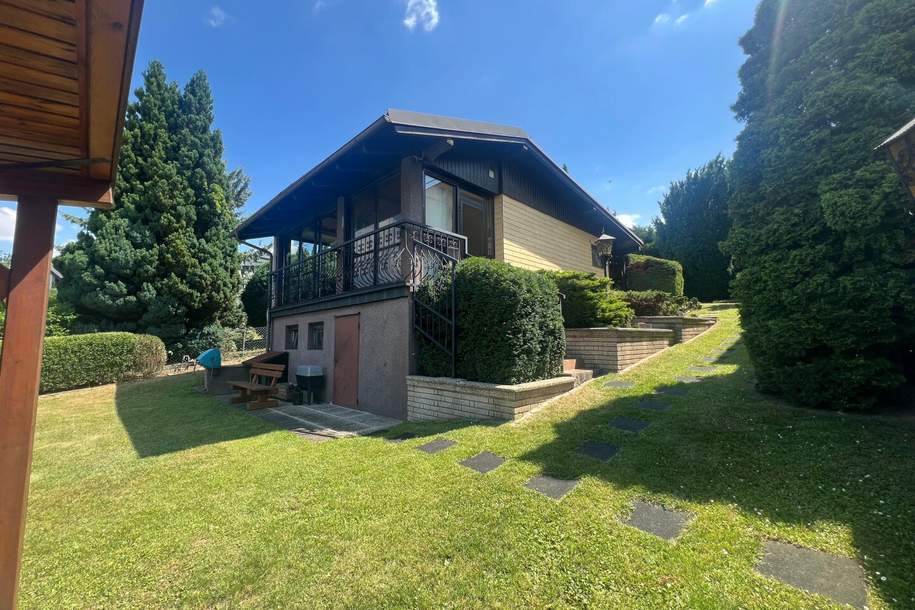 Traumhaftes Einfamilienhaus mit Garten und Sauna mit Seeblick auf Pachtgrund – Ihr neues Zuhause!, Haus-kauf, 147.000,€, 7033 Mattersburg