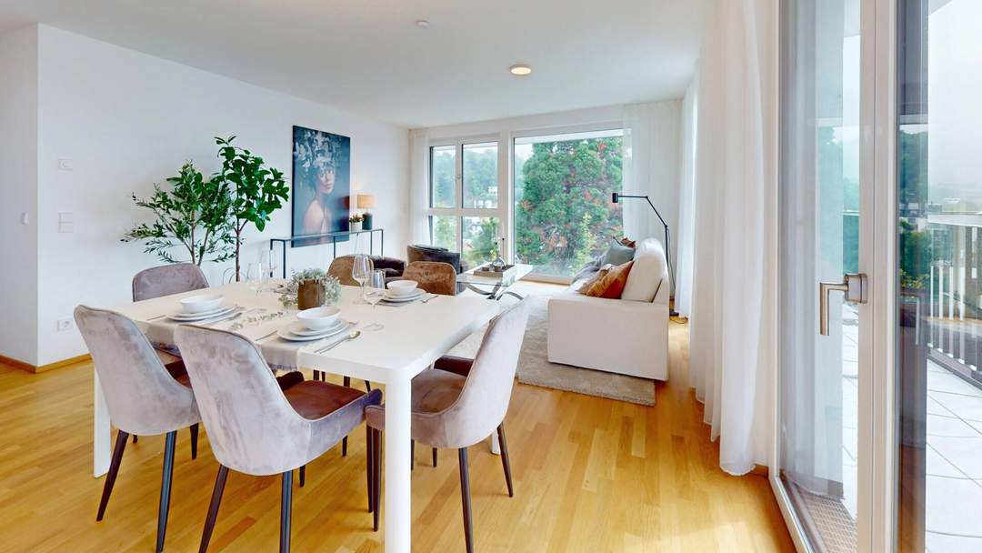 Quality Living mit Blick auf die Weinberge.