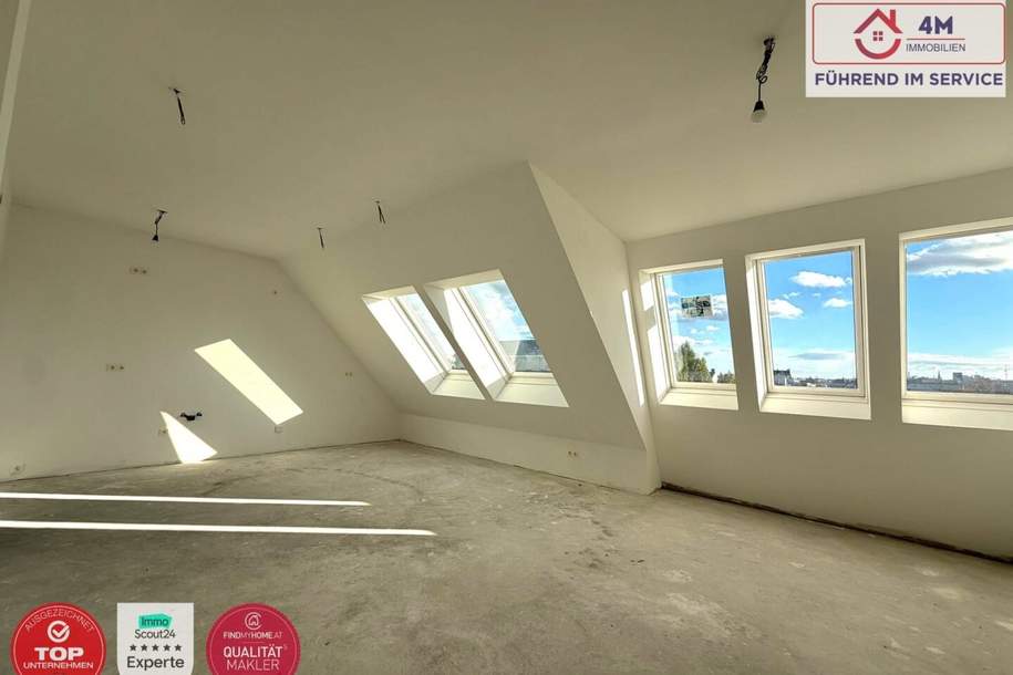 Exklusive 3-Zimmer-Dachgeschosswohnung mit Terrasse und 36m² Dachterrasse im Erstbezug!, Wohnung-kauf, 469.000,€, 1170 Wien 17., Hernals