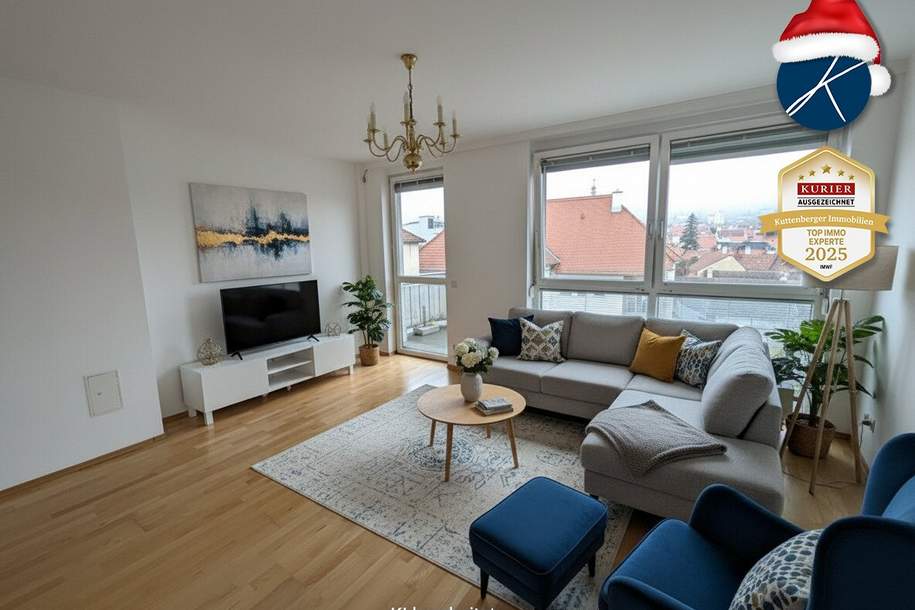 Zentrale Mietwohnung mit Balkon, Garagenstellplatz und Altstadtblick, Wohnung-miete, 850,00,€, 3500 Krems an der Donau(Stadt)