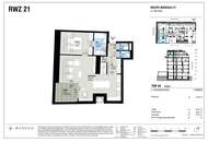 71 m² Erstbezug am Nachmarkt, 2 Zimmer mit 9 m² Loggia und 56 m² Dachterrasse