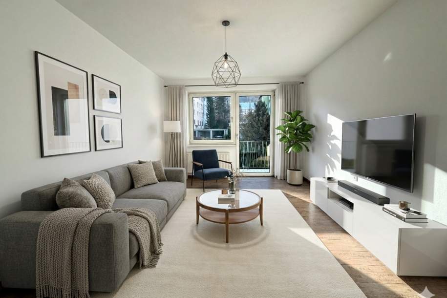 Lichtdurchflutete 2-Zimmer-Wohnung mit Loggia – Wohnfühlwohnen in Rottenmann!, Wohnung-kauf, 95.000,€, 8786 Liezen