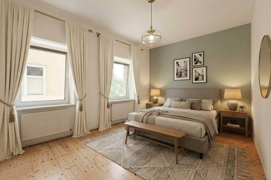 Vorgarten: Gemütliche Balkonwohnung + Nähe Donauinsel + Sonniges Wohnzimmer + Teilbar auf 3 Zimmer, Wohnung-kauf, 318.000,€, 1200 Wien 20., Brigittenau