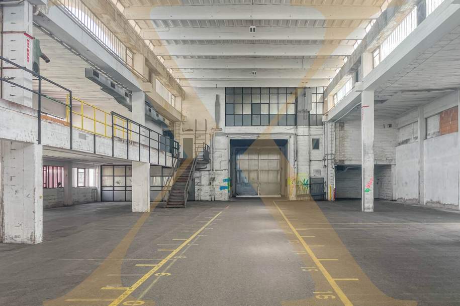 Lagerhalle mit Mezzanin in verkehrsgünstiger Lage von Linz zu vermieten!, Gewerbeobjekt-miete, 7.636,40,€, 4020 Linz(Stadt)